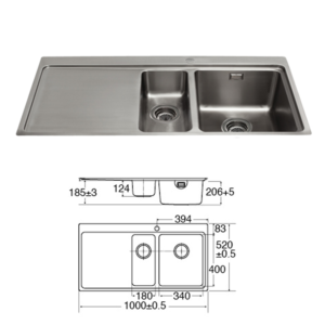 CDA Bowl and a Half Sink